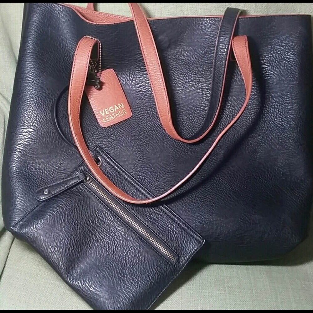 Vegan Leather Reversible Tote
